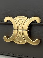 Kitlife Celine Teen Triomphe Grey Calfskin Bag 188423 18.5x14x6cm - 3