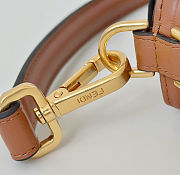 Kitlife Fendi Baguette Brown Lambskin Leather Bag 27x5x15cm - 6