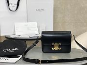 Kitlife Celine Teen Triomphe Black Calfskin Bag 188423 18.5x14x6cm - 1