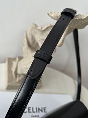 Kitlife Celine Teen Triomphe Black Calfskin Bag Silver Buckle 188423 18.5x14x6cm  - 2
