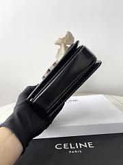 Kitlife Celine Teen Triomphe Black Calfskin Bag Silver Buckle 188423 18.5x14x6cm  - 5