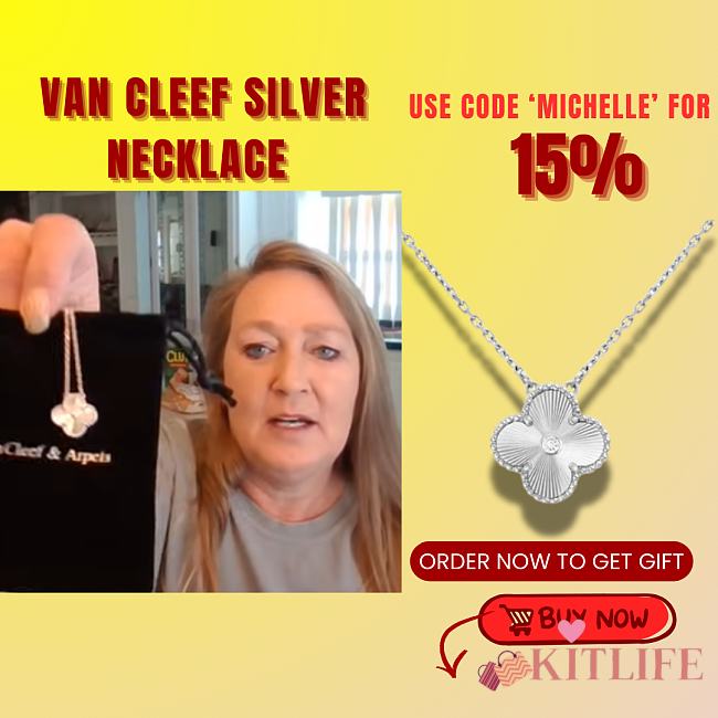 Kitlife Van Cleef Silver Necklace - 1