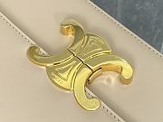 Kitlife Celine Teen Triomphe Beige Calfskin Bag 188423 18.5x14x6cm  - 2