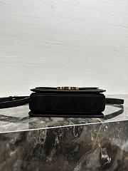 Kitlife Celine Teen Triomphe Black Suede 188423 18.5x14x6cm  - 3