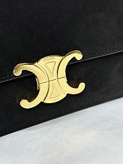 Kitlife Celine Teen Triomphe Black Suede 188423 18.5x14x6cm  - 2