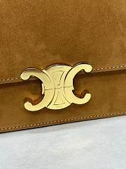 Kitlife Celine Teen Triomphe Brown Suede 188423 18.5x14x6cm - 4