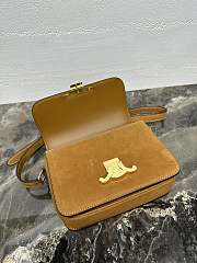 Kitlife Celine Teen Triomphe Brown Suede 188423 18.5x14x6cm - 3