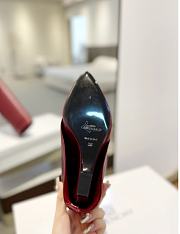 Kitlife Givenchy Shark Lock Leather Knee-high Boots In Burgundy - 4