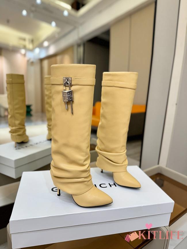 Kitlife Givenchy High-heeled Boots Beige - 1