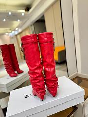 Kitlife Givenchy High-heeled Boots Red - 6