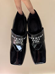 Kitlife Givenchy Sliced Square Tape Pumps In Black Patent Leather  - 5