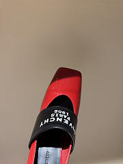 Kitlife Givenchy Sliced Square Tape Pumps In Red Patent Leather  - 5