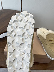 Kitlife Miu Miu 25SS Closed-toe Fur Slippers Beige - 5