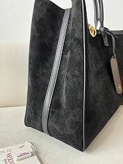Kitlife Valentino Garavani Escape Tote Bag Black Suede 22079L 28x38x15cm - 3