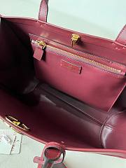 Kitlife Valentino Garavani Escape Tote Bag Red Suede 22079L 28x38x15cm  - 4