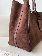 Kitlife Valentino Garavani Escape Tote Bag Brown Suede 22079L 28x38x15cm  - 3