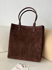 Kitlife Valentino Garavani Escape Tote Bag Brown Suede 22079s 31x33x10cm - 6