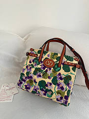 Kitlife Valentino Garavani Antibes Raffia Tote Bag With Embroidery 22x19x12cm - 6