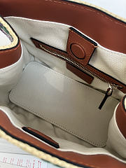 Kitlife Valentino Garavani Antibes Raffia Tote Bag With Embroidery 22x19x12cm - 4