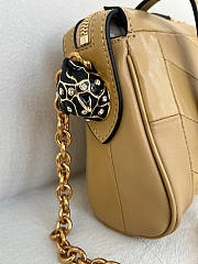 Kitlife Valentino Garavani Panthea Shoulder Bag In Beige Nappa Leather With A Chevron Pattern 24x14x6cm  - 4