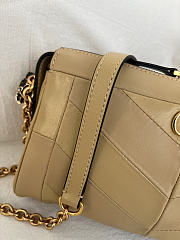 Kitlife Valentino Garavani Panthea Shoulder Bag In Beige Nappa Leather With A Chevron Pattern 24x14x6cm  - 6