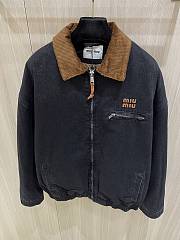 Kitlife Miu Miu Men Black Denim Blouson Jacket  - 1