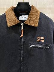 Kitlife Miu Miu Men Black Denim Blouson Jacket  - 6
