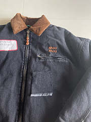 Kitlife Miu Miu Men Black Denim Blouson Jacket  - 5