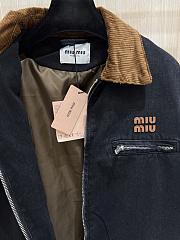 Kitlife Miu Miu Men Black Denim Blouson Jacket  - 2