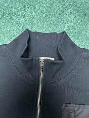 Kitlife Miu Miu Zippered Fleece Jacket Navy Blue - 6