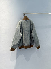 Kitlife Miu Miu Navy Blue Denim Blouson Jacket - 6