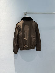 Kitlife Miu Miu Coffee Technical Gazar Blouson Jacket - 4