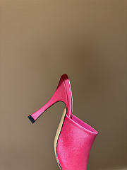 Kitlife Gucci Women's Slide Sandals Fuchsia Satin  - 4