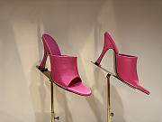 Kitlife Gucci Women's Slide Sandals Fuchsia Satin  - 3