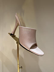 Kitlife Gucci Women's Slide Sandals Light Pink Satin  - 1