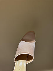 Kitlife Gucci Women's Slide Sandals Light Pink Satin  - 4