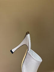 Kitlife Gucci Women's Slide Sandals Light Blue Satin  - 4