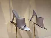 Kitlife Gucci Women's Slide Sandals Light Blue Satin  - 3