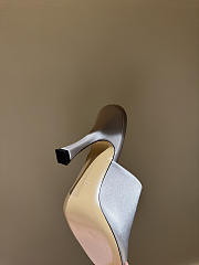 Kitlife Gucci Women's Slide Sandals Light Blue Satin  - 2