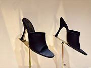 Kitlife Gucci Women's Slide Sandals Black Satin  - 4