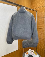 Kitlife Miu Miu Fleece Down Jacket Grey - 6