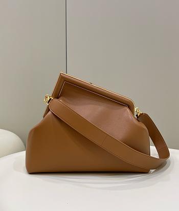 Kitlife Fendi First Bag Brown 32.5x15x23.5cm