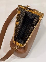 Kitlife Fendi First Bag Brown 32.5x15x23.5cm - 4