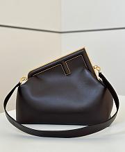 Kitlife Fendi First Bag Dark Brown 32.5x15x23.5cm - 1