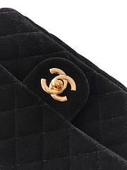 Kitlife Chanel 25B Black Velvet Bag With Rhinestone Balls AS1786 18cm  - 2