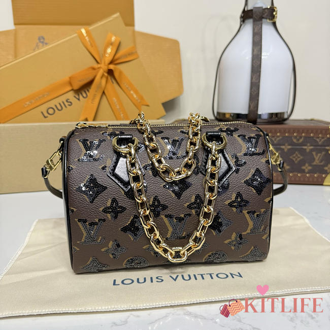 Kitlife Louis Vuitton Speedy Bandoulière 20 Bag Brown M26314 20.5x13x15cm - 1