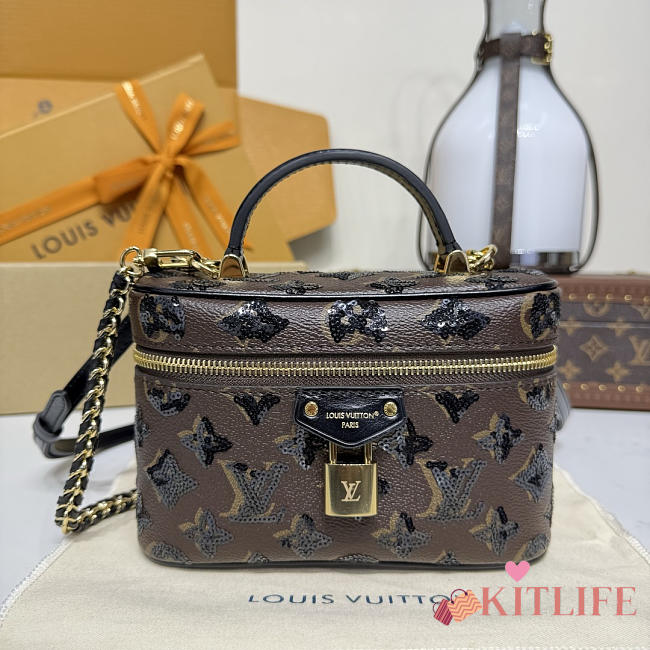 Kitlife Louis Vuitton Bolso Vanity Chain Pouch Handbag M27049 19x6.5x11.5cm - 1