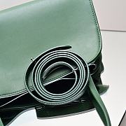 Kitlife The Row Peggy Clutch Bag Green 28x19x13cm - 3