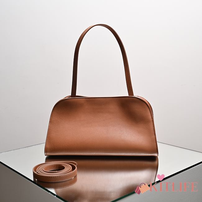 Kitlife The Row Peggy Clutch Bag Brown 28x19x13cm  - 1