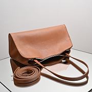 Kitlife The Row Peggy Clutch Bag Brown 28x19x13cm  - 4